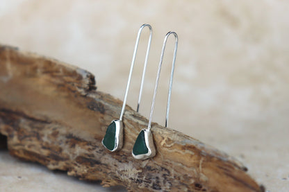 Welsh Sea Glass Drop Earrings