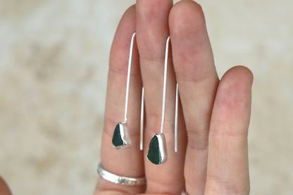 Welsh Sea Glass Drop Earrings