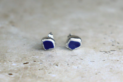 Welsh Sea Pottery Stud Earrings