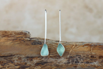 Welsh Sea Glass Drop Earrings