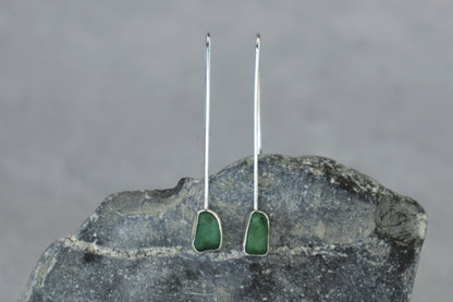 Welsh Sea Glass Drop Earrings