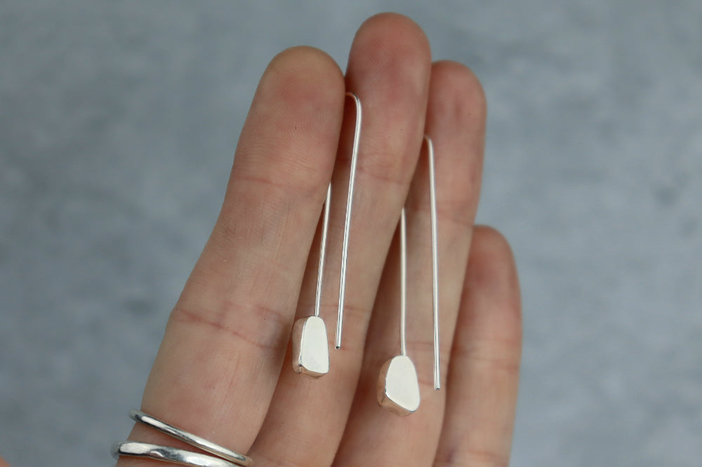 Welsh Sea Glass Drop Earrings