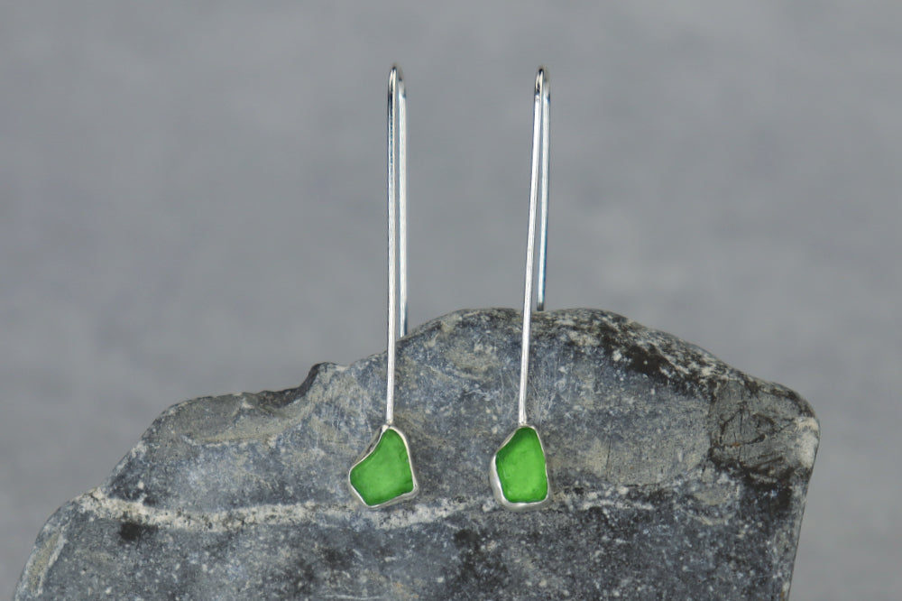 Welsh Sea Glass Drop Earrings