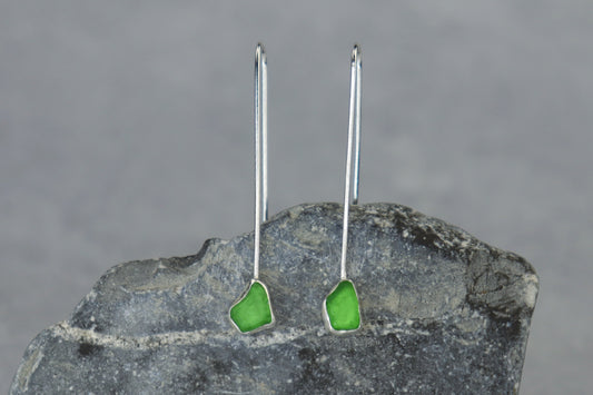 Welsh Sea Glass Drop Earrings
