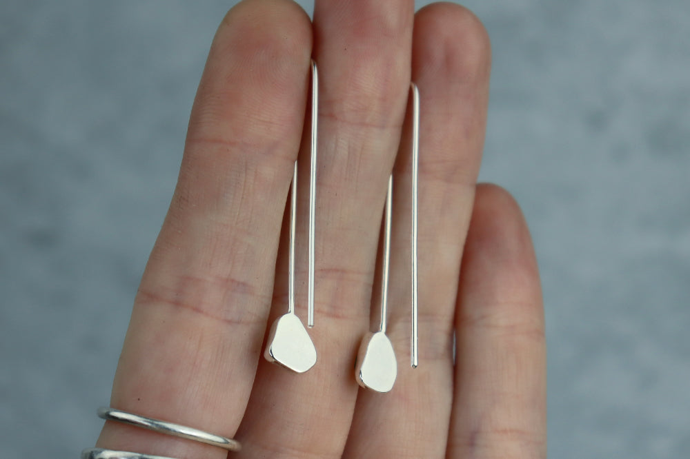 Welsh Sea Glass Drop Earrings
