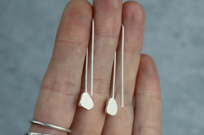 Welsh Sea Glass Drop Earrings
