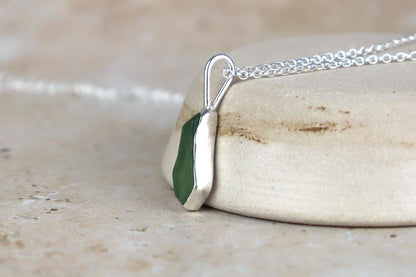 Welsh Sea Glass Silver Necklace