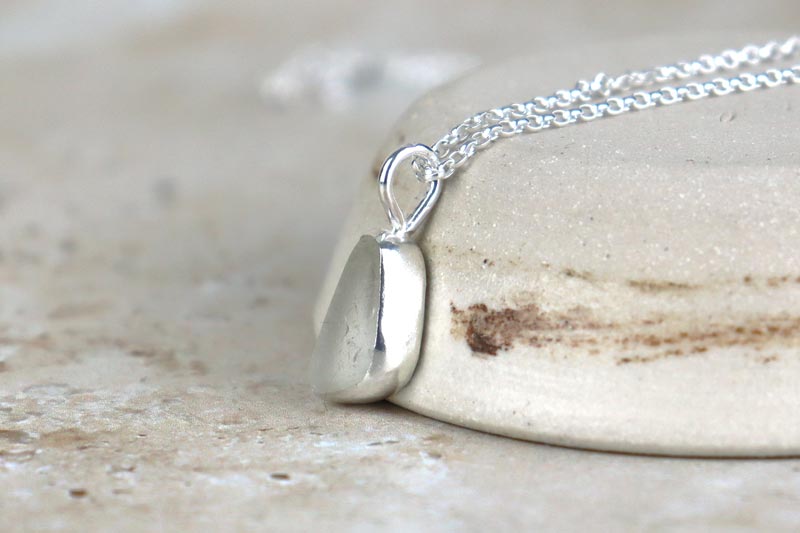 Welsh Sea Glass Silver Necklace