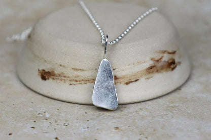 Welsh Sea Glass Silver Necklace