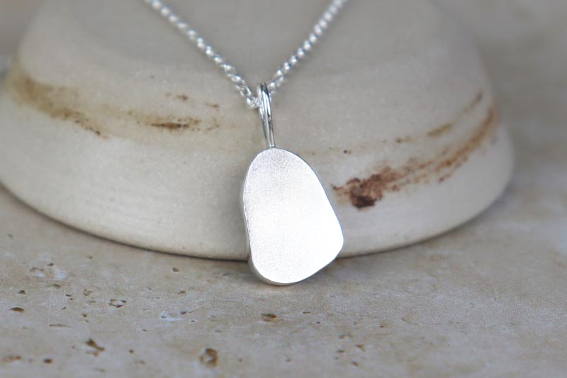 Welsh Sea Glass Silver Necklace