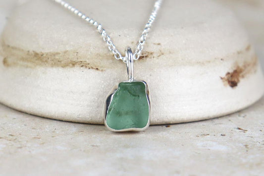 Welsh Sea Glass Silver Necklace