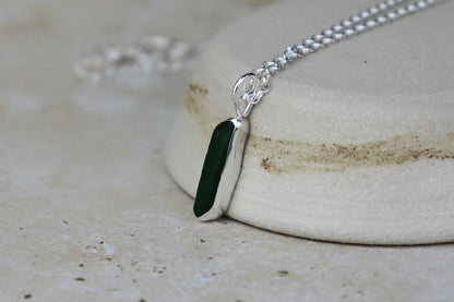 Welsh Sea Glass Silver Necklace