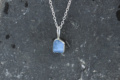 Welsh Sea Glass Silver Necklace