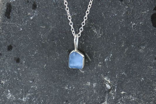 Welsh Sea Glass Silver Necklace