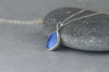Welsh Sea Glass Silver Necklace