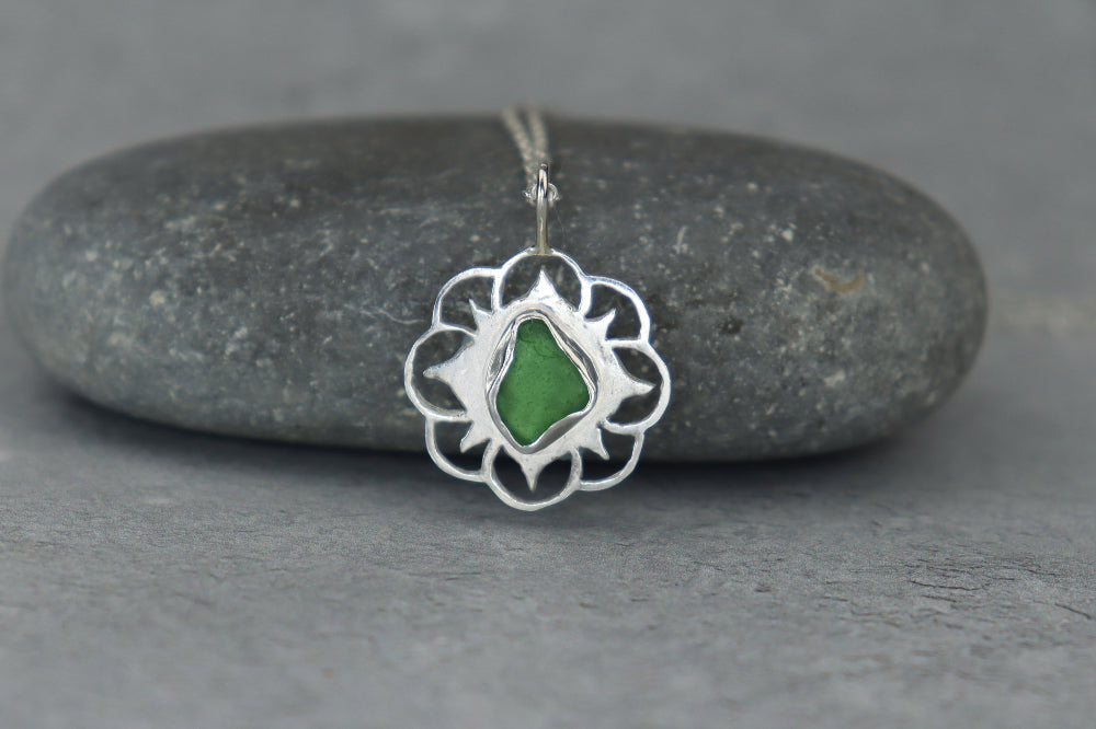 Welsh Sea Glass Reversible Necklace