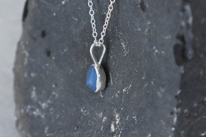 Welsh Sea Glass Silver Necklace