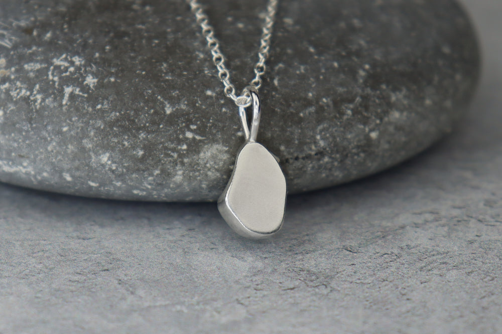 Welsh Sea Glass Silver Necklace