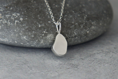 Welsh Sea Glass Silver Necklace