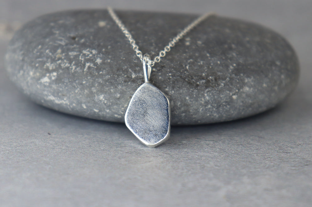 Welsh Sea Glass Silver Necklace