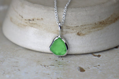 Welsh Sea Glass Silver Necklace