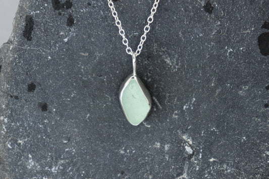 Welsh Sea Glass Silver Necklace