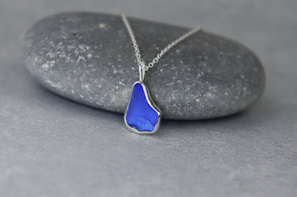 Welsh Sea Glass Silver Necklace