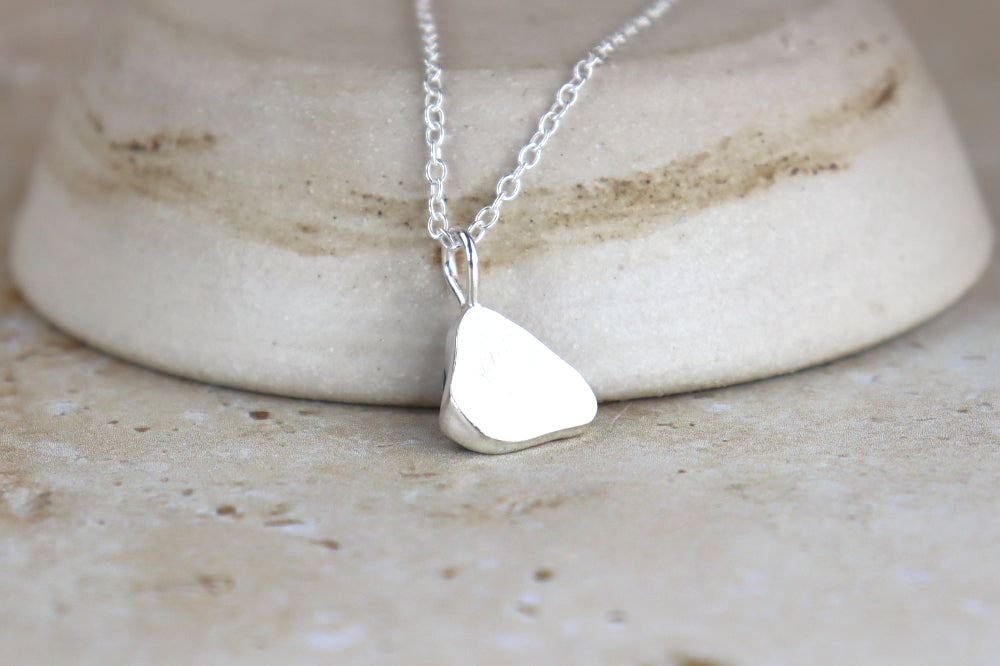 Welsh Sea Glass Silver Necklace