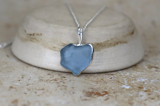 Welsh Sea Glass Silver Necklace