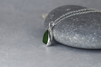 Welsh Sea Glass Silver Necklace