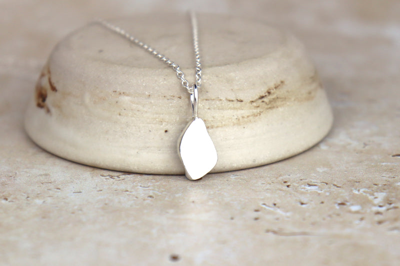 Welsh Sea Glass Silver Necklace