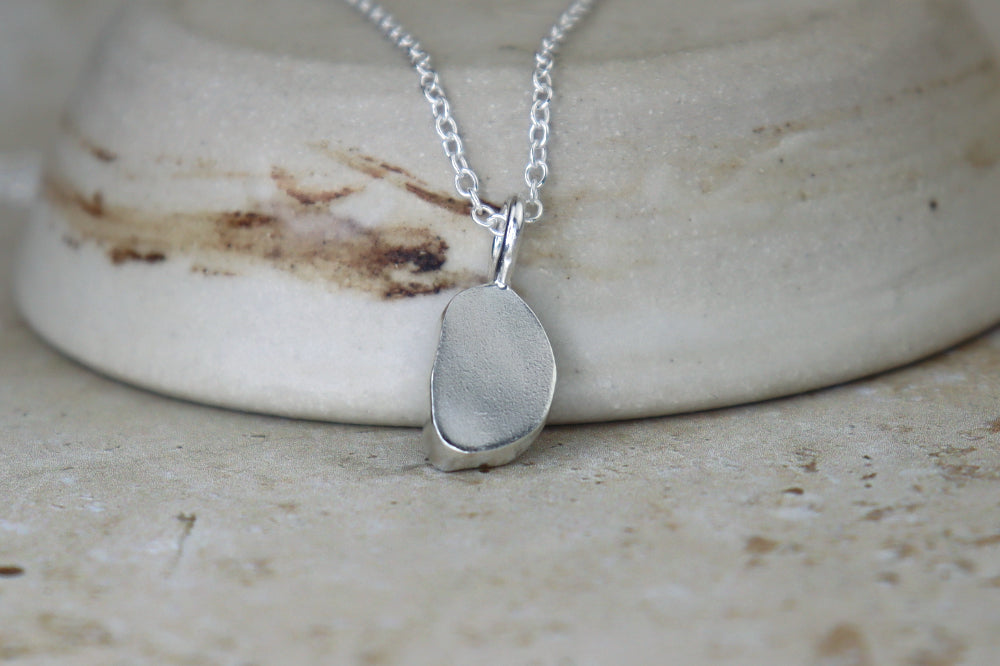 Welsh Sea Glass Silver Necklace