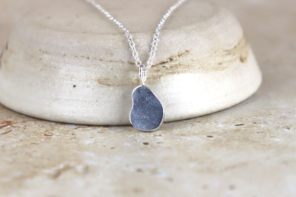 Welsh Sea Glass Silver Necklace