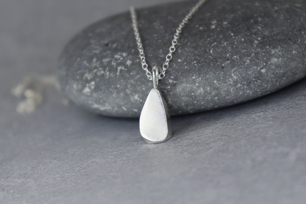Welsh Sea Glass Silver Necklace