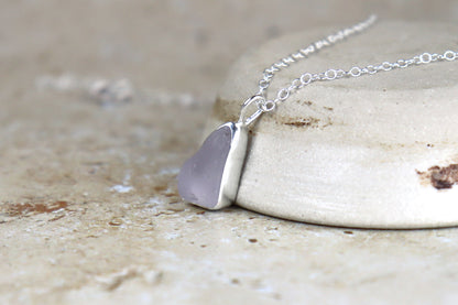 Welsh Sea Glass Silver Necklace