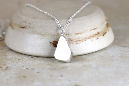 Welsh Sea Glass Silver Necklace