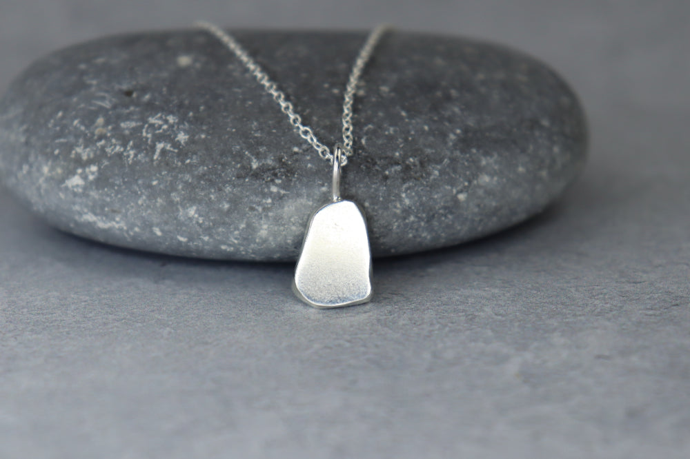 Welsh Sea Glass Silver Necklace