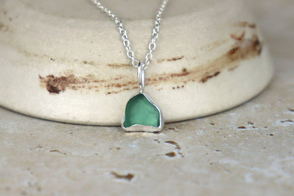 Welsh Sea Glass Silver Necklace