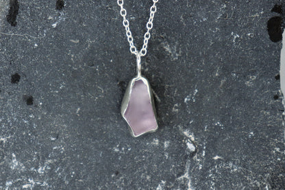 Welsh Sea Glass Silver Necklace