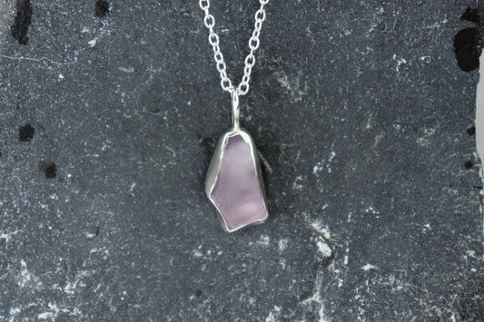 Welsh Sea Glass Silver Necklace