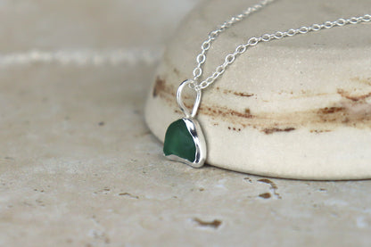 Welsh Sea Glass Silver Necklace