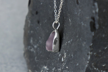 Welsh Sea Glass Silver Necklace