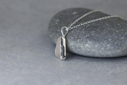 Welsh Sea Glass Silver Necklace