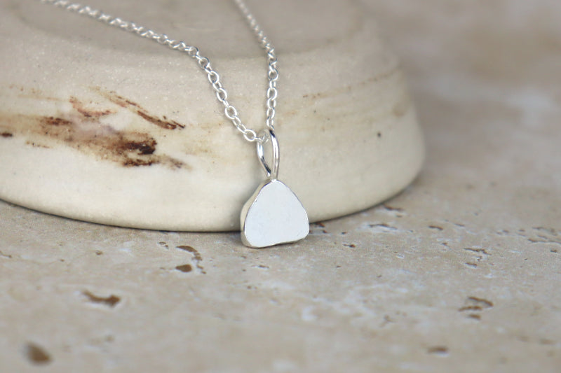 Welsh Sea Glass Silver Necklace