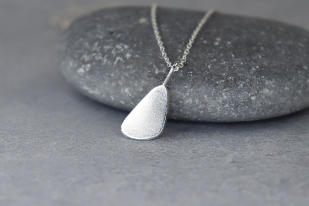 Welsh Sea Glass Silver Necklace