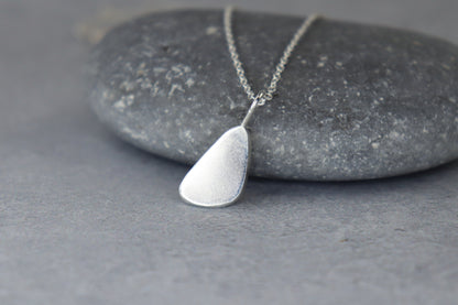 Welsh Sea Glass Silver Necklace