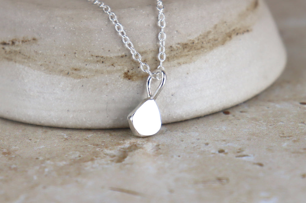 Welsh Sea Glass Silver Necklace