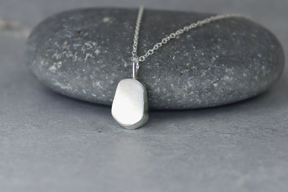 Welsh Sea Glass Silver Necklace
