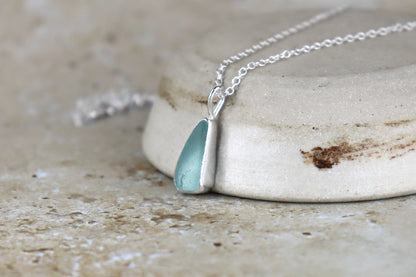 Welsh Sea Glass Silver Necklace