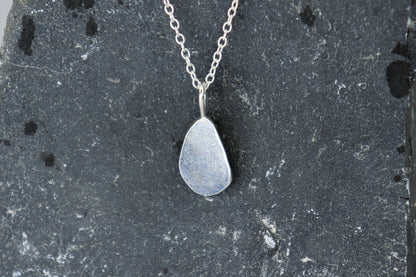 Welsh Sea Glass Silver Necklace